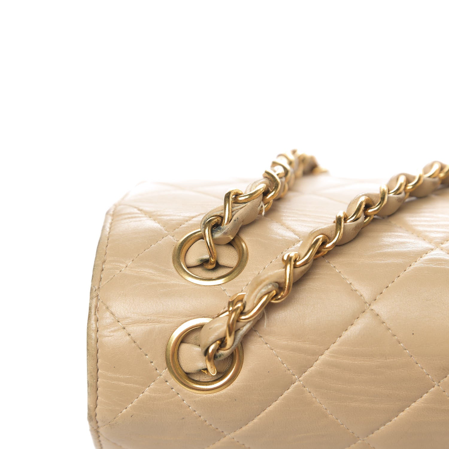 Chanel Lambskin Quilted Medium Double Sided Flap Beige 24 of 26