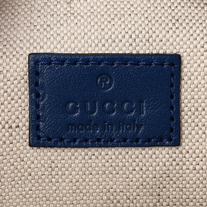 Gucci Calfskin GG Tennis Embossed Pocket Belt Bag 90 Intense Metal Blue 6 of 11