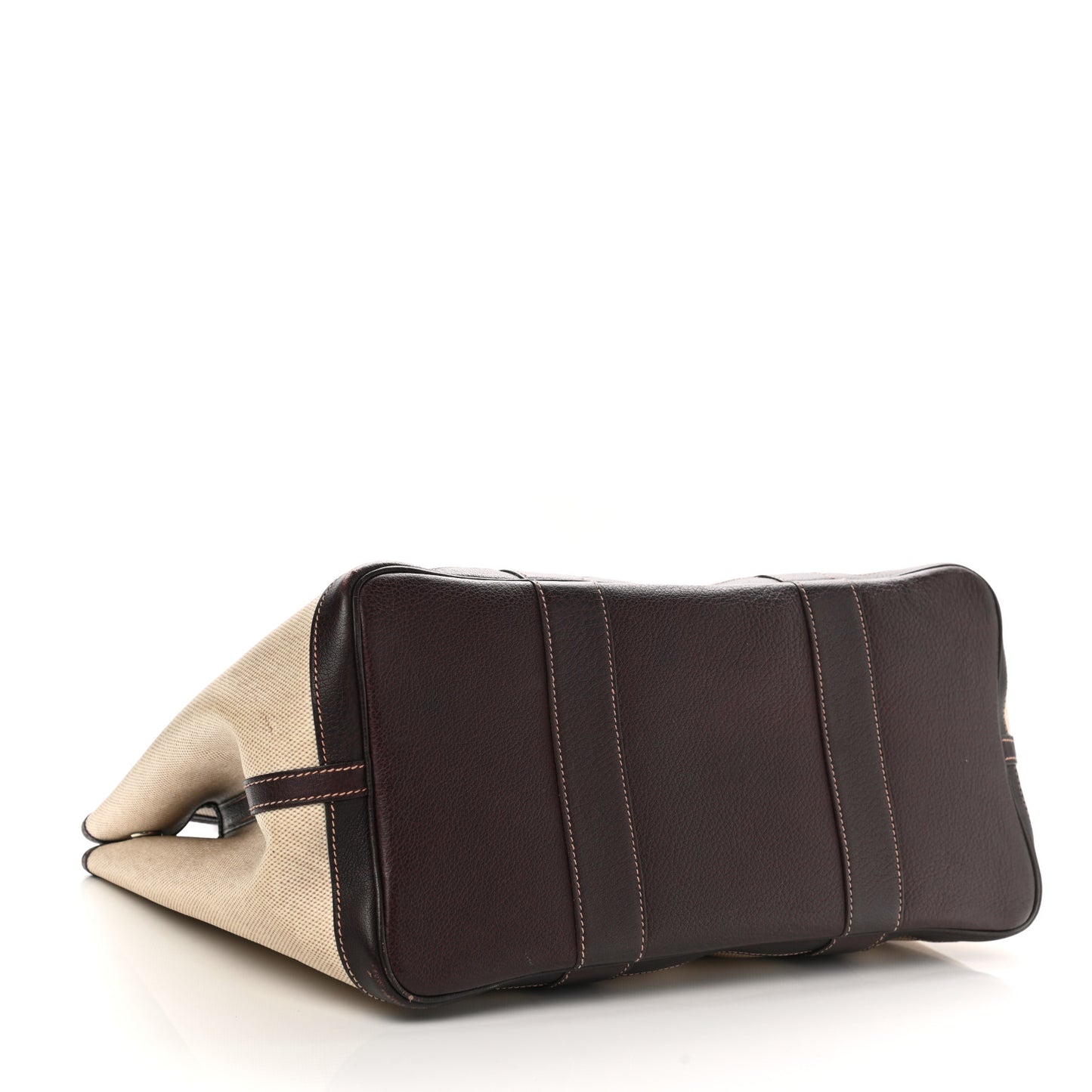 Buffle Skipper Toile Garden Party 36 MM Tote Marron Fonce