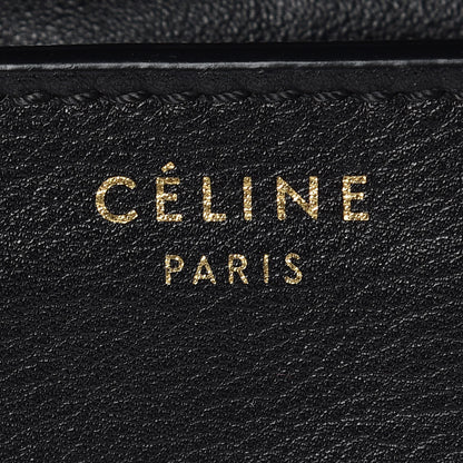 Celine Calfskin Linen Tri-Color Shoulder Luggage Beige 6 of 16