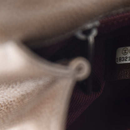 Chanel Crumpled Grained Calfskin Medium CC Crave Flap Brown 9 of 10