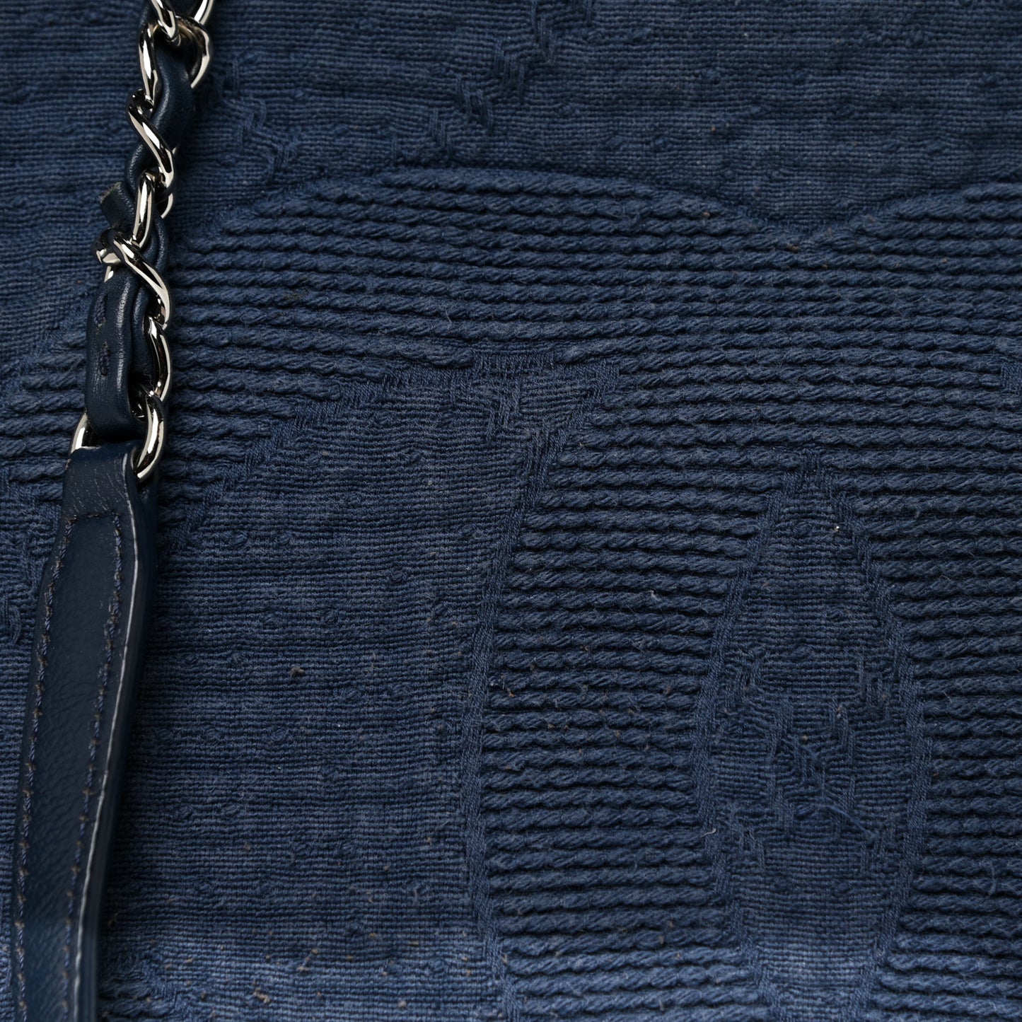 Canvas Large Double Face Shopping Tote Navy