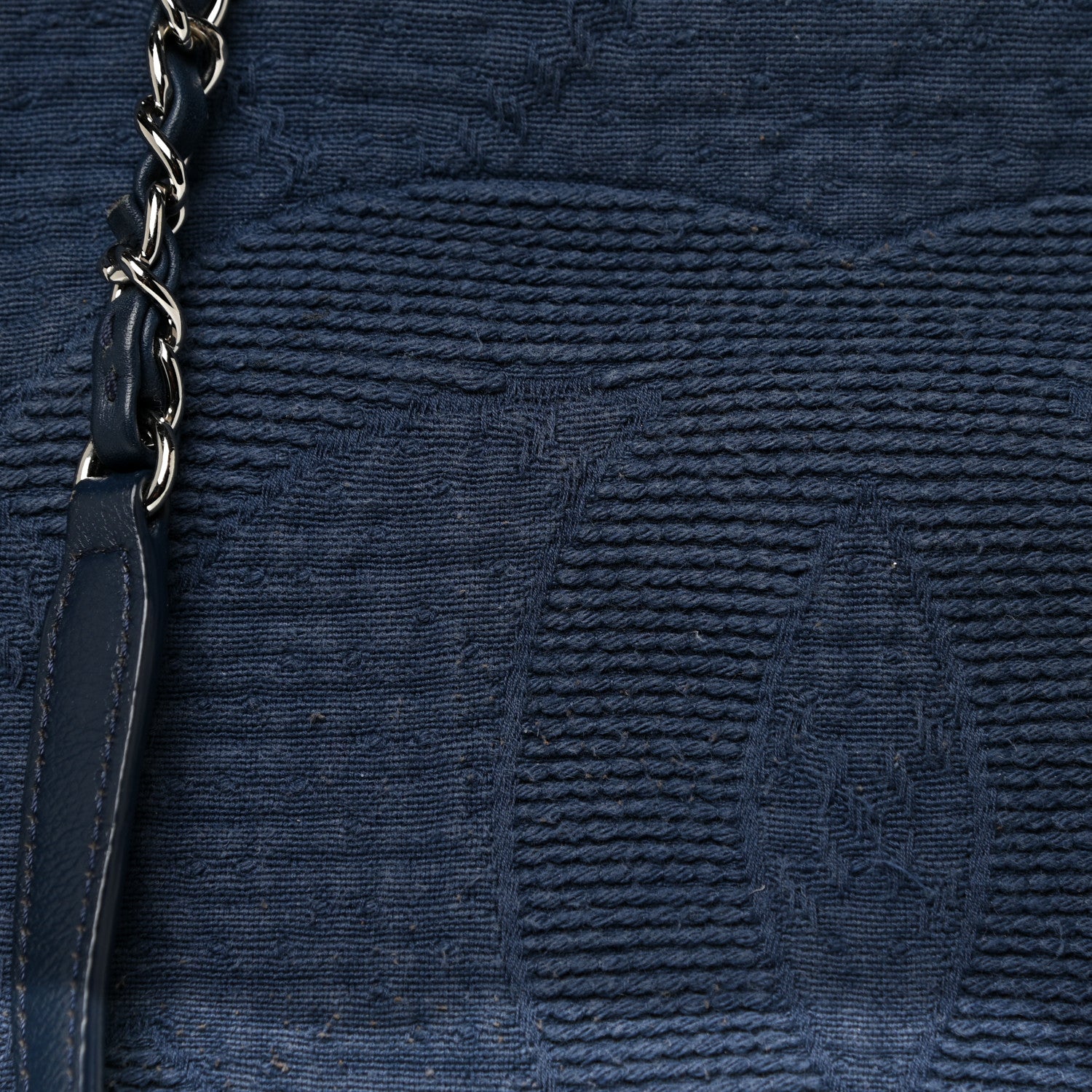 Chanel Canvas Large Double Face Shopping Tote Navy 8 of 18