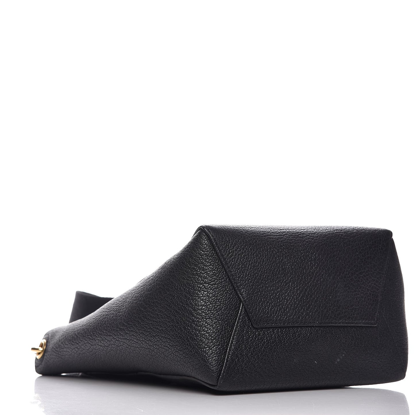 Soft Grained Calfskin Small Sangle Bucket Bag Black