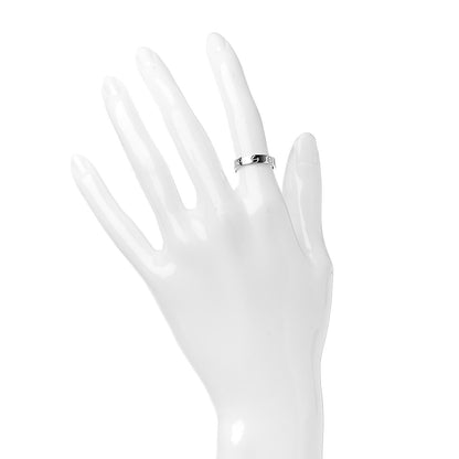 Cartier 18K White Gold 3.5mm LOVE Wedding Band Ring 49 4.75 2 of 4