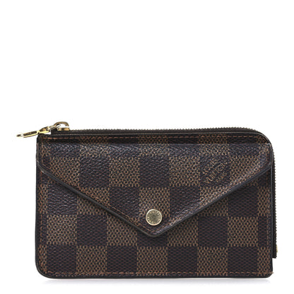 Louis Vuitton Damier Ebene Recto Verso Card Holder Red 1 of 10