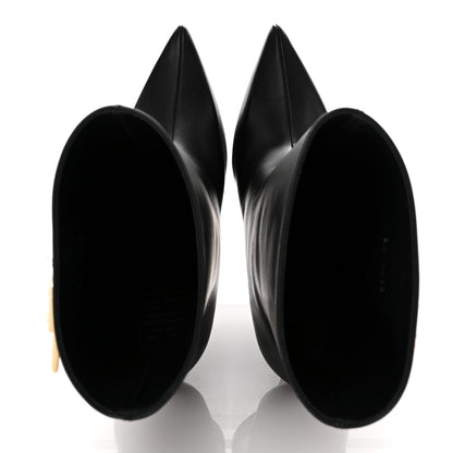 Givenchy Calfskin G Lock 80mm Wedge Low Boots 38 Black 2 of 10