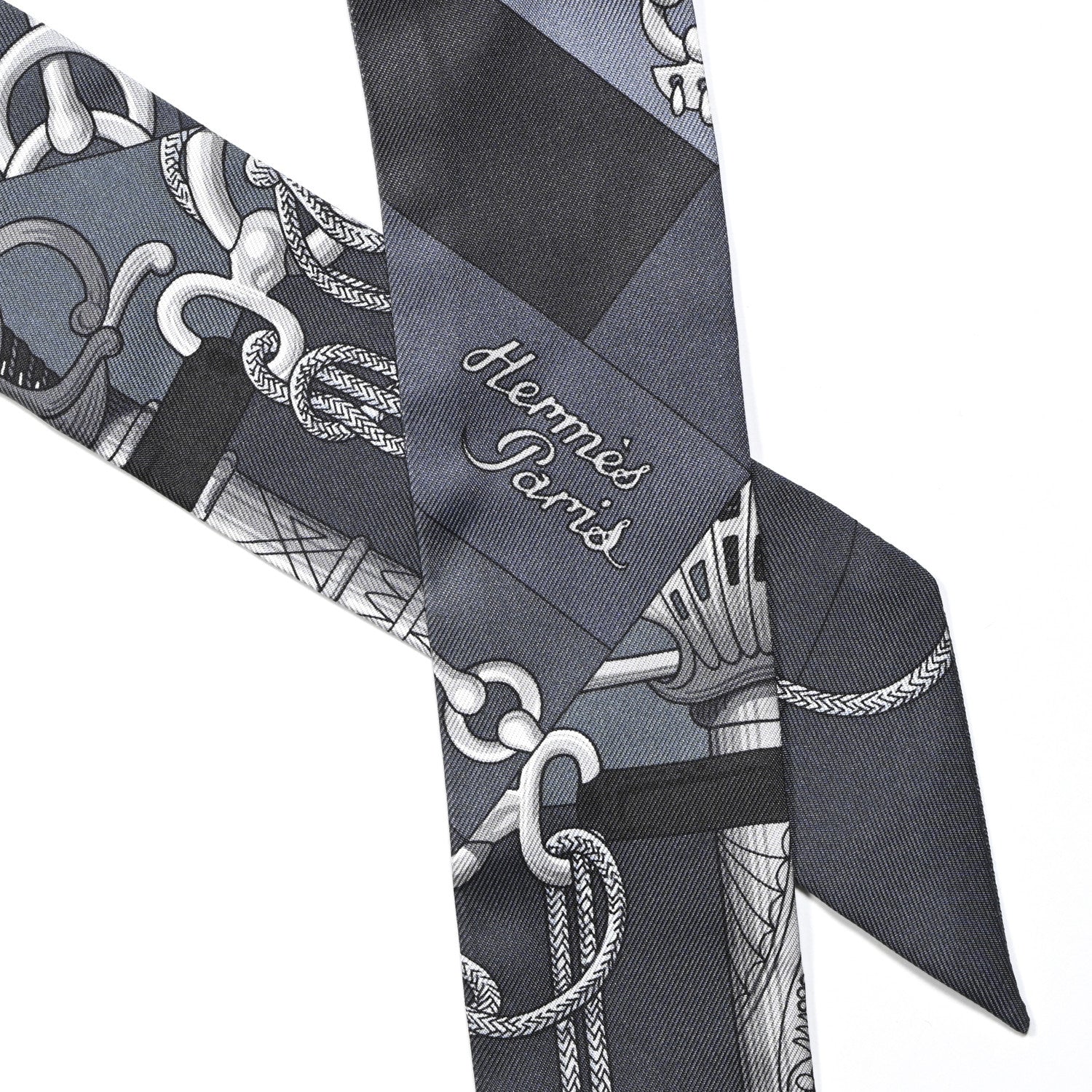 Hermes Silk Cliquetis Twilly 2 of 6