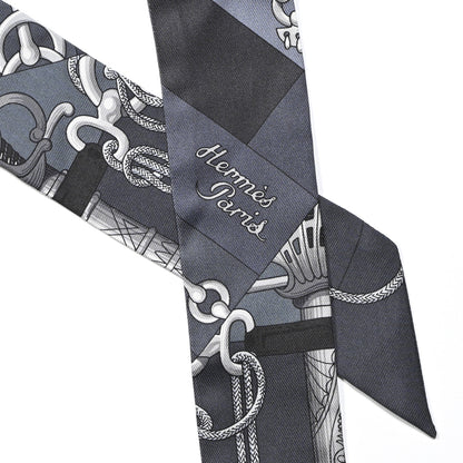 Hermes Silk Cliquetis Twilly 2 of 6