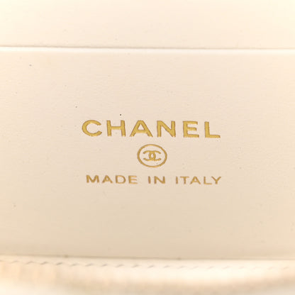 Chanel Caviar Quilted Small Vanity Case With Chain White 6 of 12