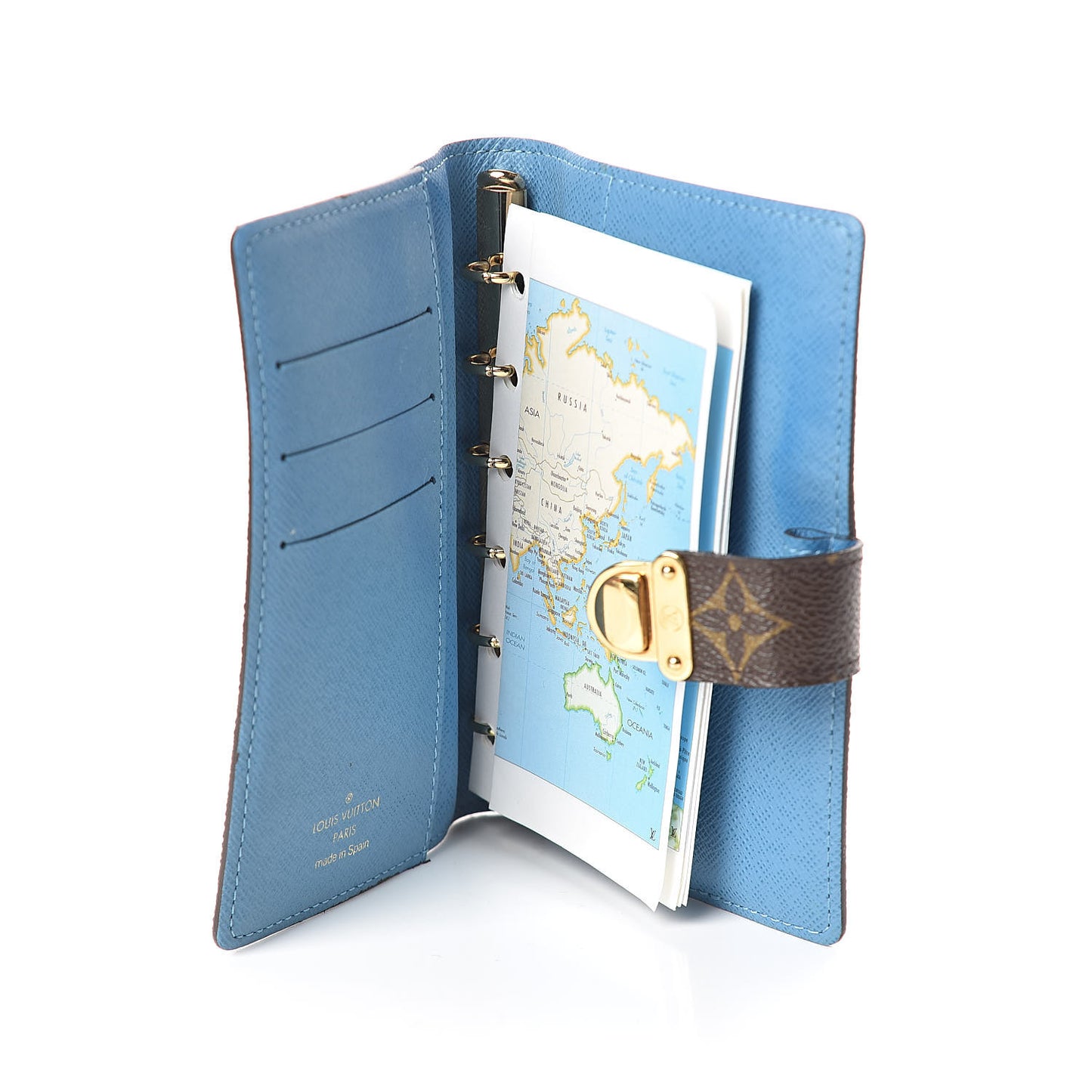 Monogram Koala Small Ring Agenda Cover Blue