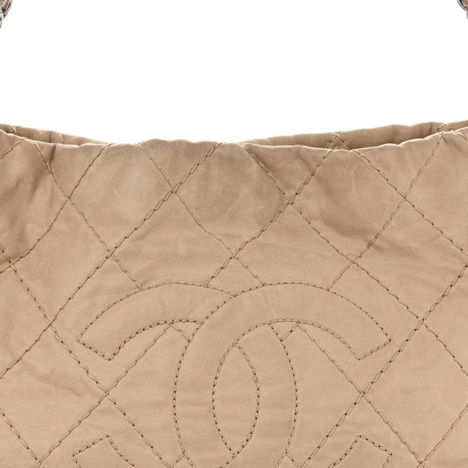 Chanel Iridescent Calfskin Small Sea Hit Tote Beige 8 of 12