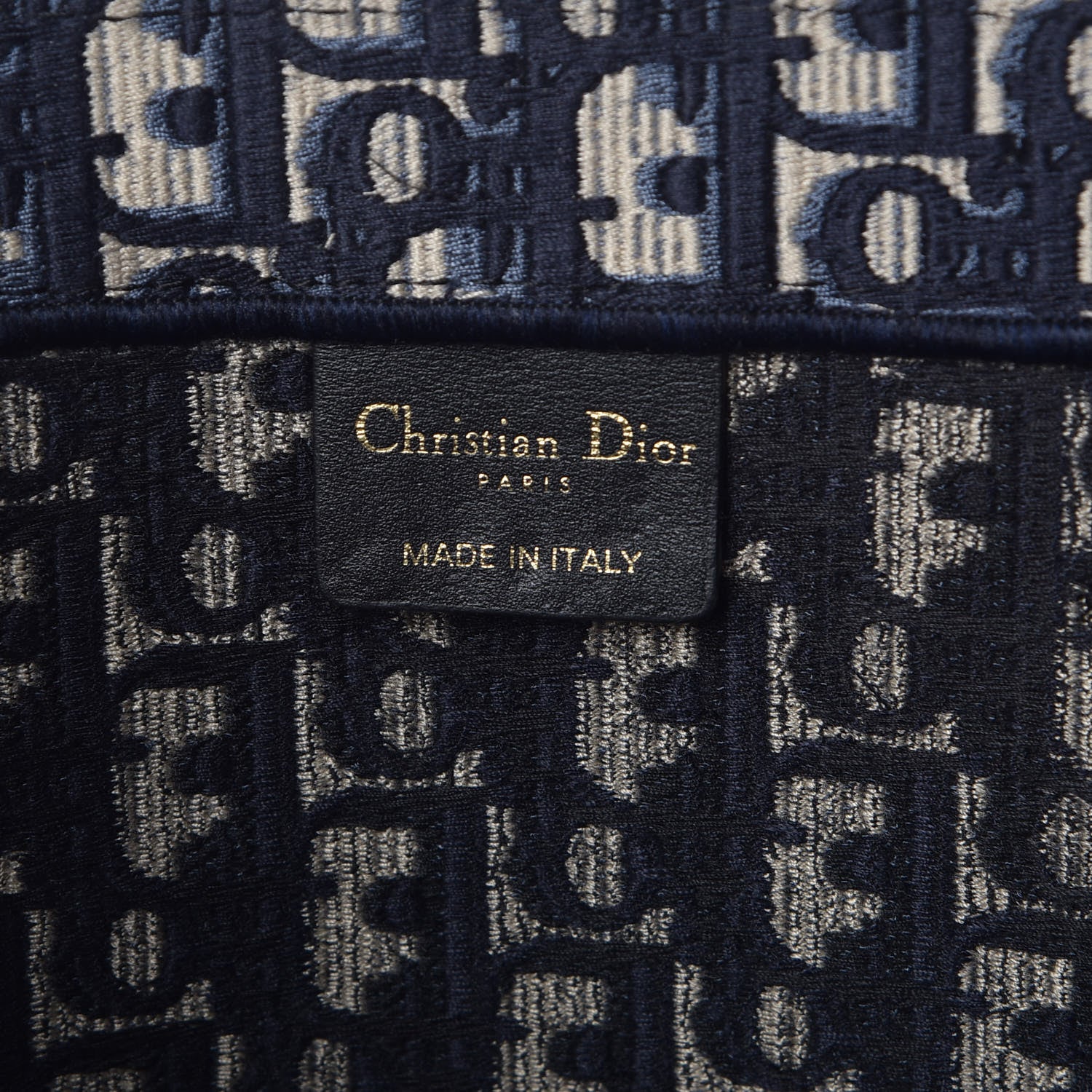 Christian Dior Oblique Book Tote Blue Multicolor 6 of 8