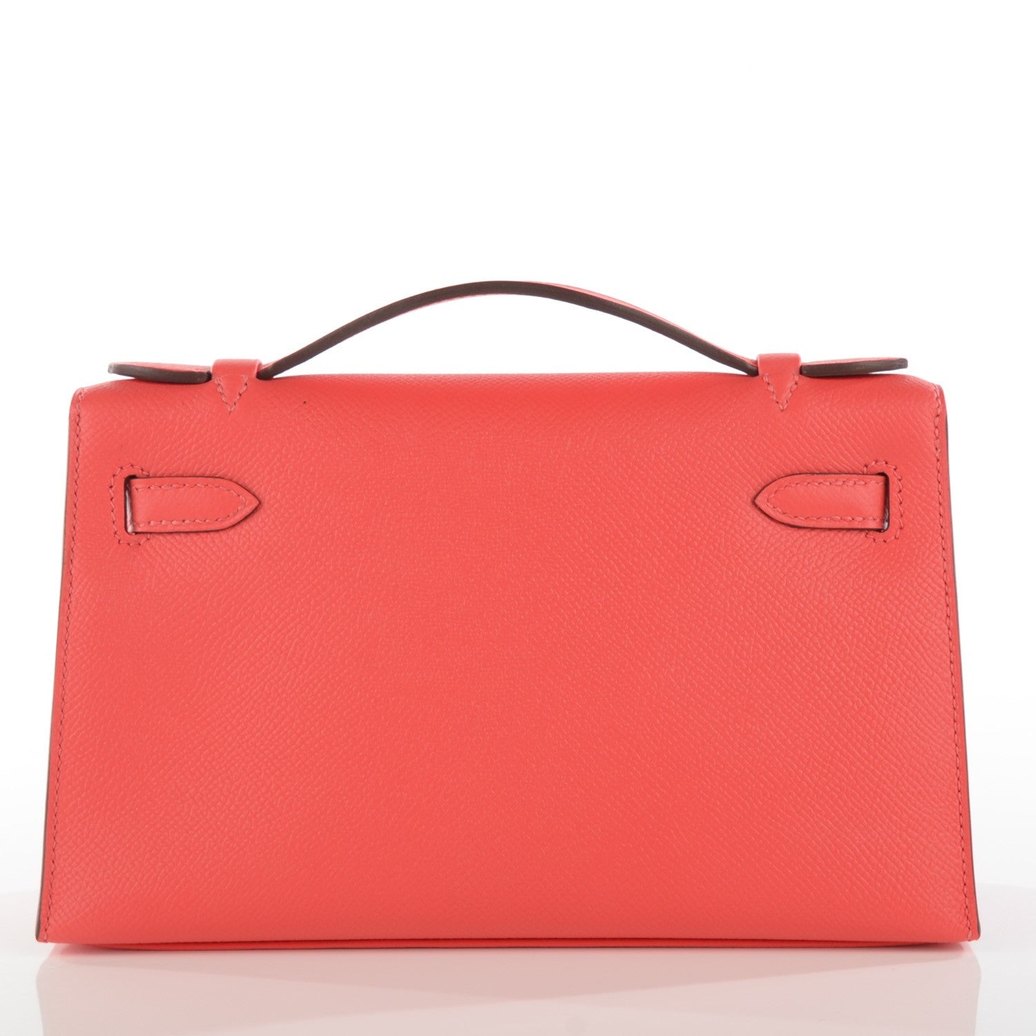 Hermes Epsom Kelly Pochette Clutch Rouge Pivoine 11 of 15