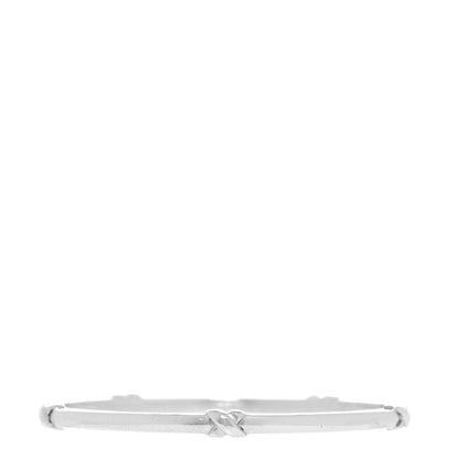 Tiffany Sterling Silver Signature X Bangle Bracelet 1 of 4