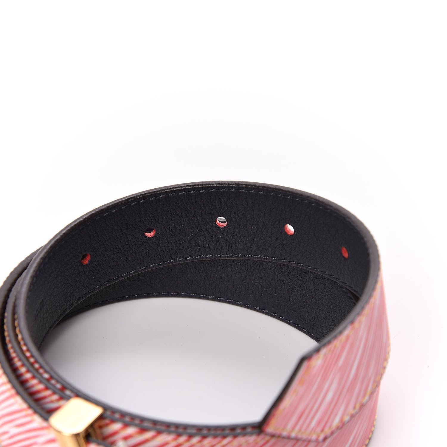 Louis Vuitton Epi 30mm LV Twist Belt 90 36 Denim Red 6 of 10