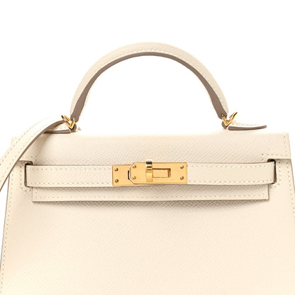 Hermes Epsom Mini Kelly Sellier 20 Craie 8 of 11