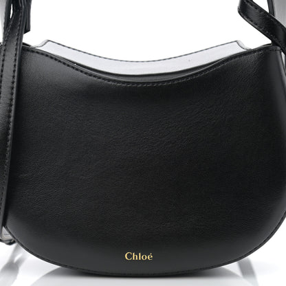 Chloe Small Grain Calfskin Kiss Bag Black 7 of 9