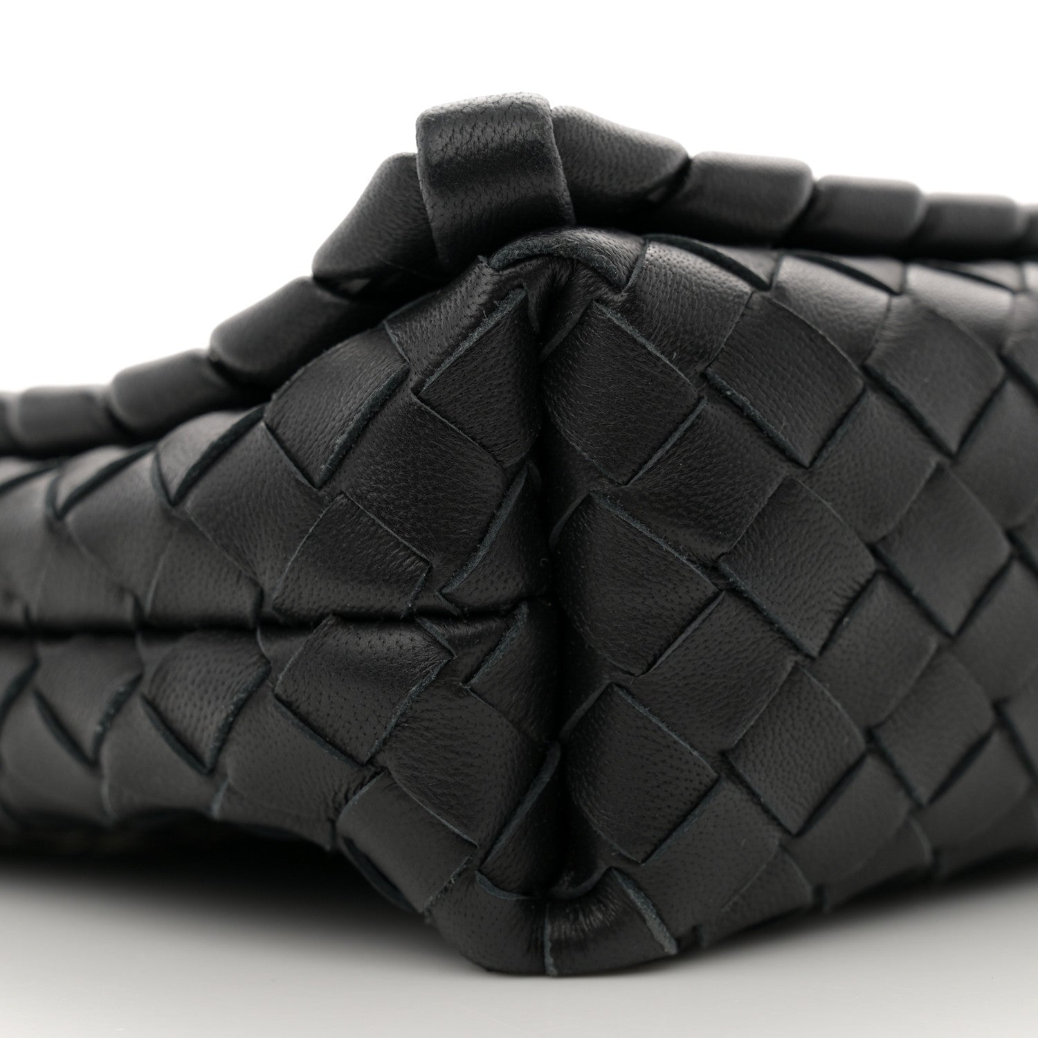 Bottega Veneta Nappa Intrecciato New Olympia Bag Black 9 of 10