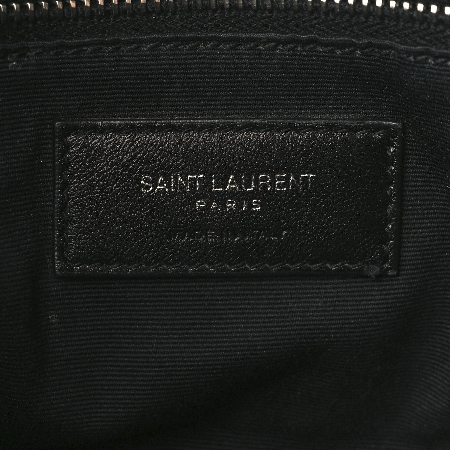Saint Laurent Lambskin Quilted Toy Loulou Puffer Monogram Chain Satchel Black 6 of 12