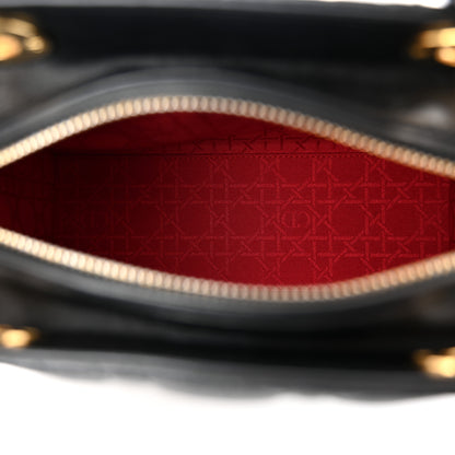 Christian Dior Lambskin Cannage Medium Lady Dior Black 5 of 11