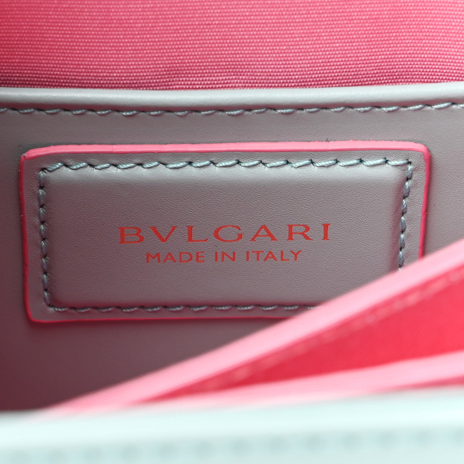 Bulgari Calfskin Serpenti Forever Top Handle Blue Pink 6 of 9