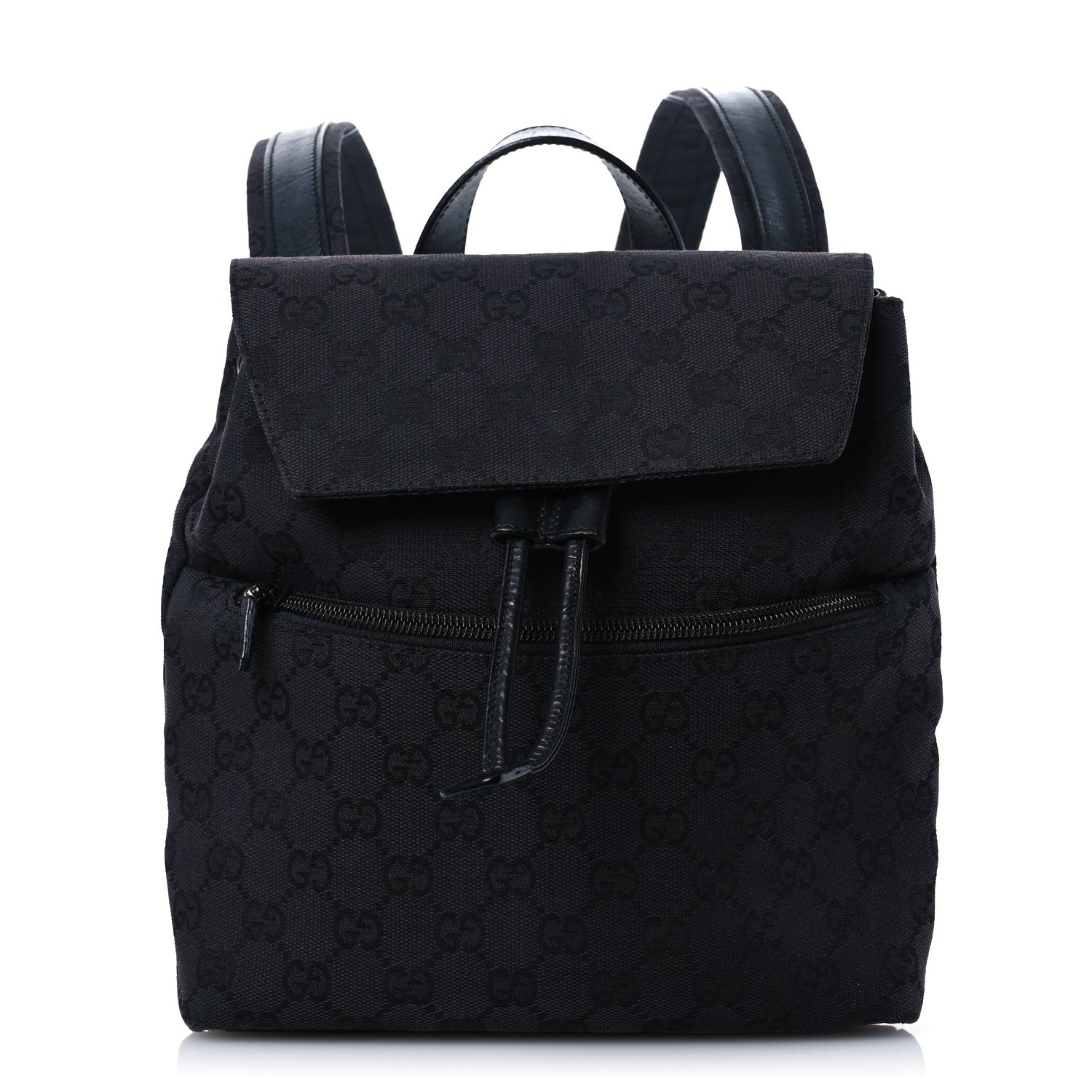 Gucci Nylon Monogram Backpack Black 1 of 14