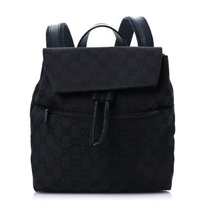 Gucci Nylon Monogram Backpack Black 1 of 14