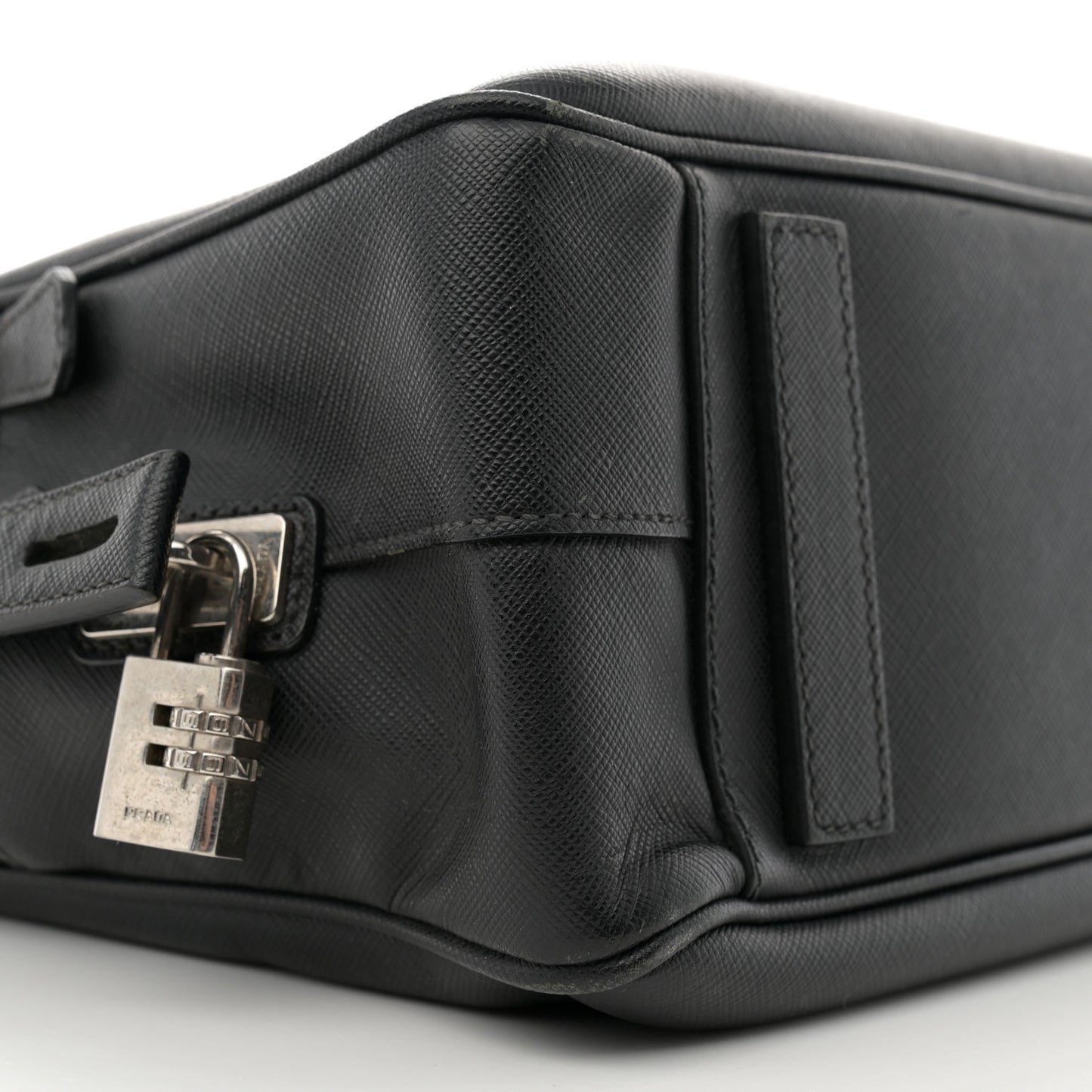 Saffiano Travel Briefcase Black