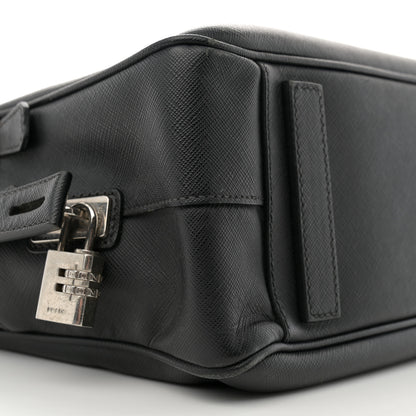 Prada Saffiano Travel Briefcase Black 10 of 15