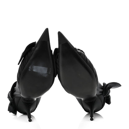 Balenciaga Stretch Cupro Nylon Jersey Knife Knot 110mm Pumps 35 Black 7 of 9
