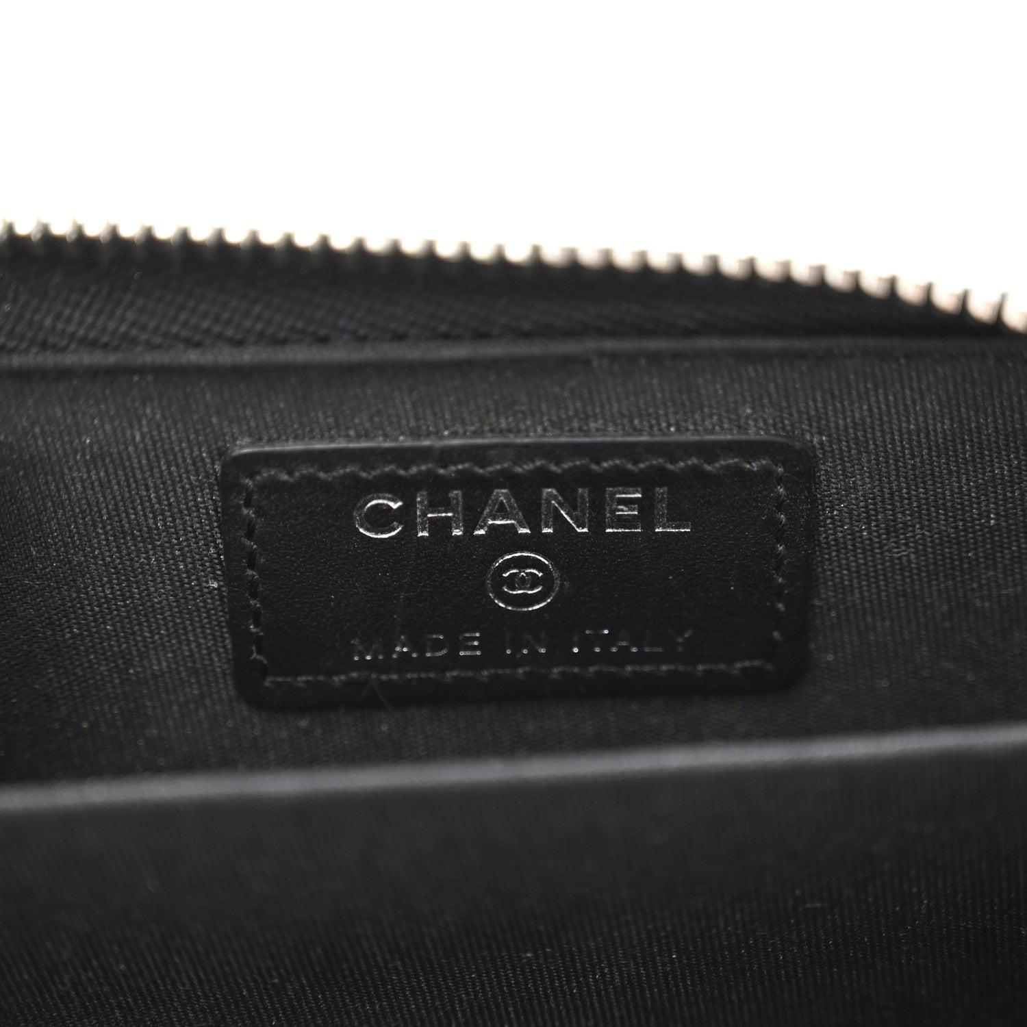 Chanel Patent Calfskin Quilted Brilliant Zip Coin Purse Wallet Black 6 of 10