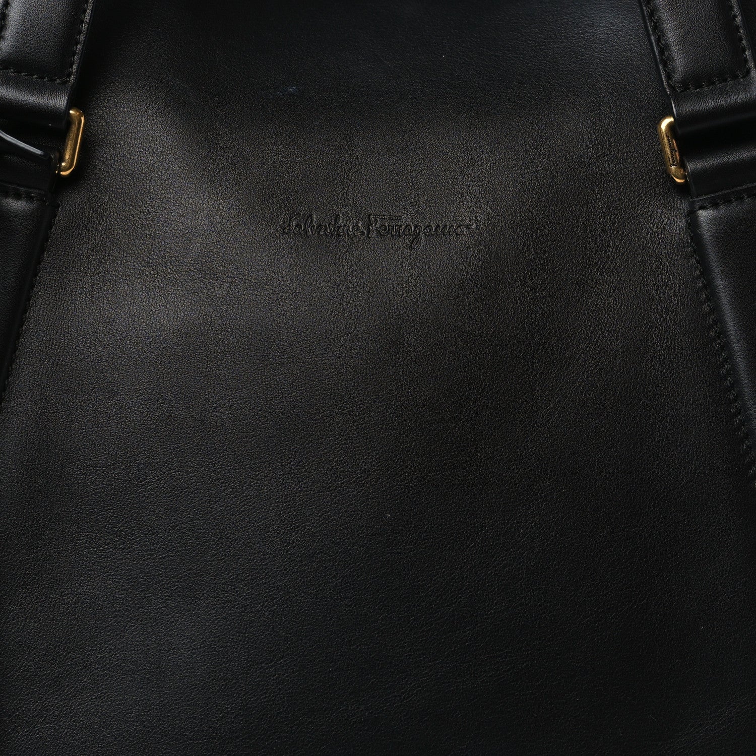 Salvatore Ferragamo Calfskin Tote Black 6 of 8