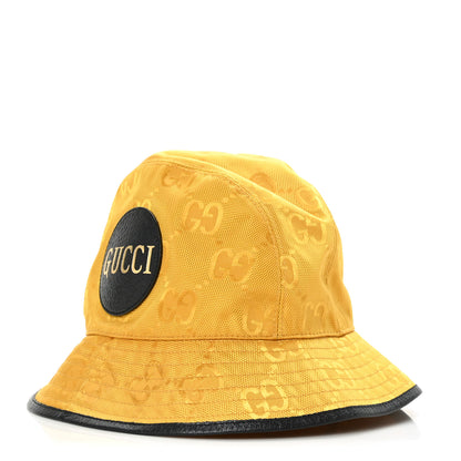 Gucci Econyl Nylon Monogram Off The Grid Bucket Hat L Crop Black 2 of 8