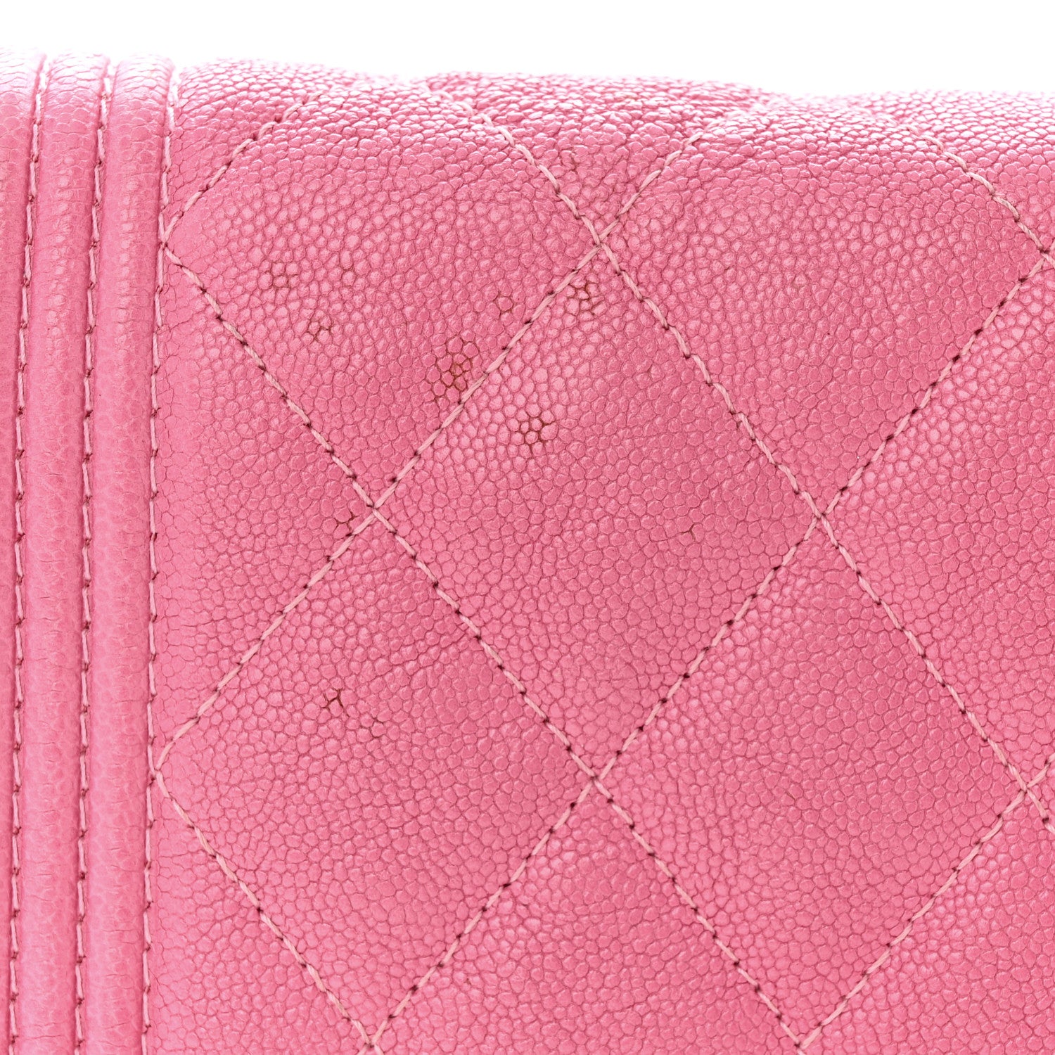Chanel Caviar Quilted Boy Wallet On Chain WOC Pink 14 of 14