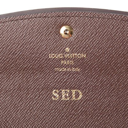 Louis Vuitton Damier Ebene Normandy Wallet Black 6 of 7