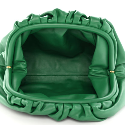 Bottega Veneta Smooth Butter Calf The Pouch Oversized Clutch Racing Green 5 of 9