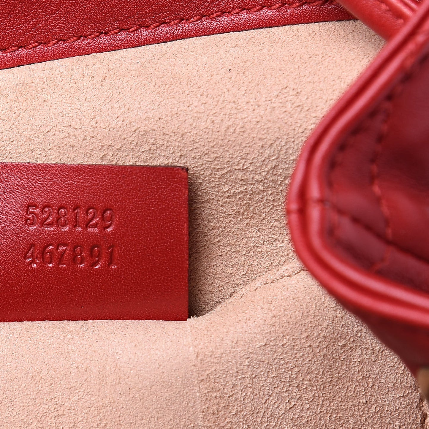 Calfskin Matelasse GG Marmont Flap Backpack Hibiscus Red