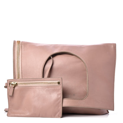 Tom Ford Ramskin Large Alix Padlock Zip Shoulder Bag Blush Nude 1 of 13
