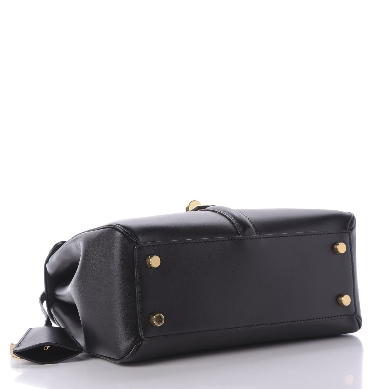 Celine Satinated Calfskin Small 16 Top Handle Bag Black 4 of 10