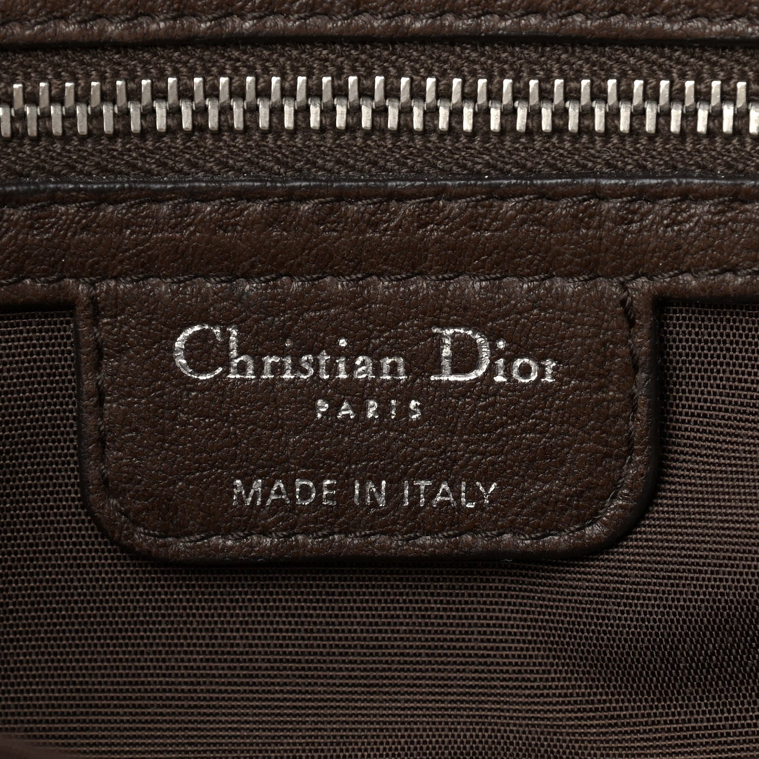 Christian Dior Lambskin Karenina Large Tote Brown 6 of 22