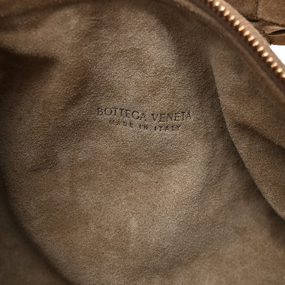 Bottega Veneta Suede Calfskin Intrecciato Teen Jodie Hobo Taupe 6 of 9