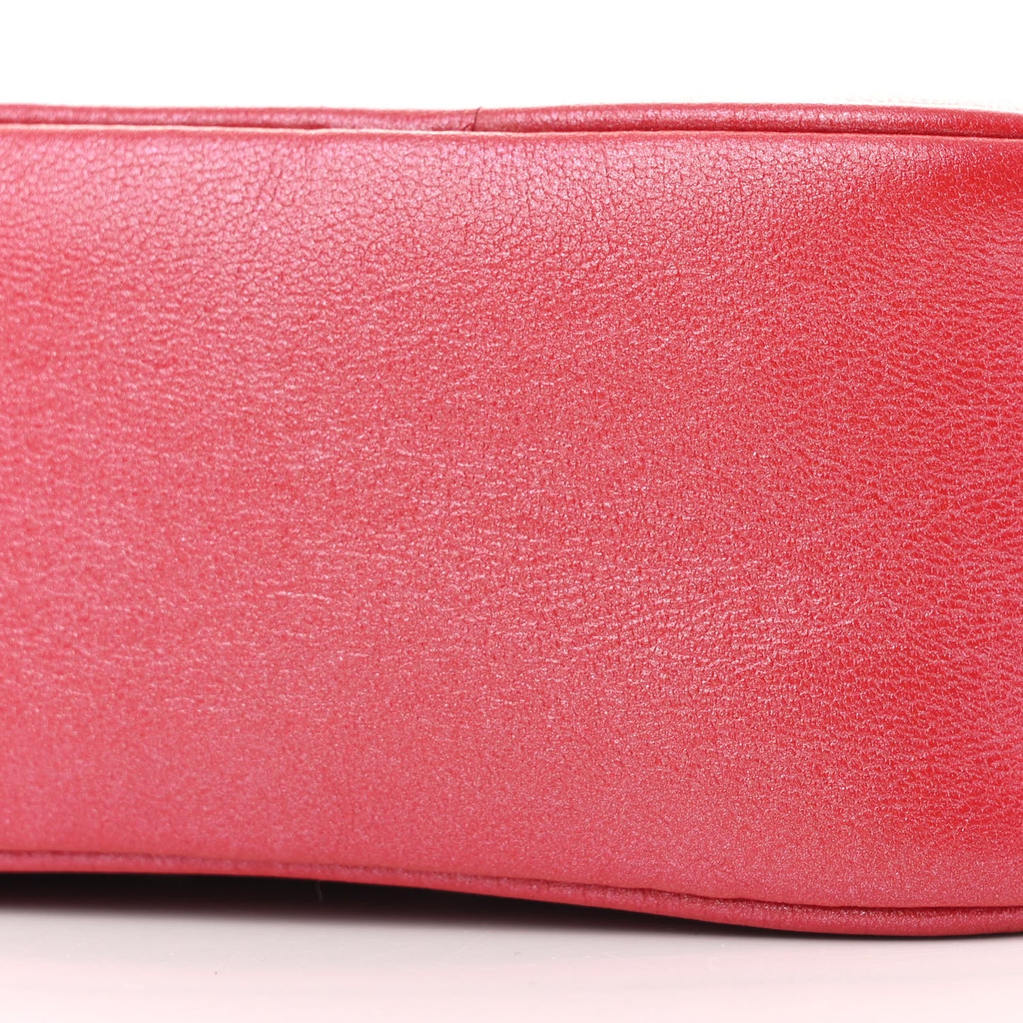 Lambskin Embossed Monogram Fall In Love Sac Coeur Heart Chain Bag Lipstick Red