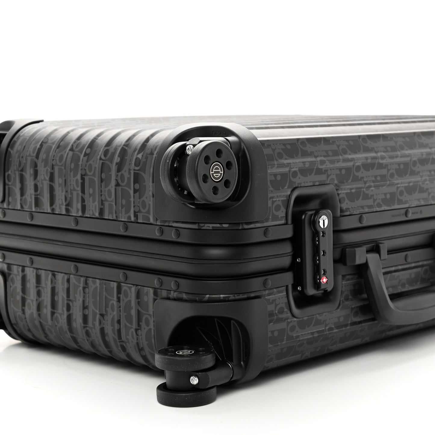 X RIMOWA Aluminum Gradient Cabin Luggage Black Multi