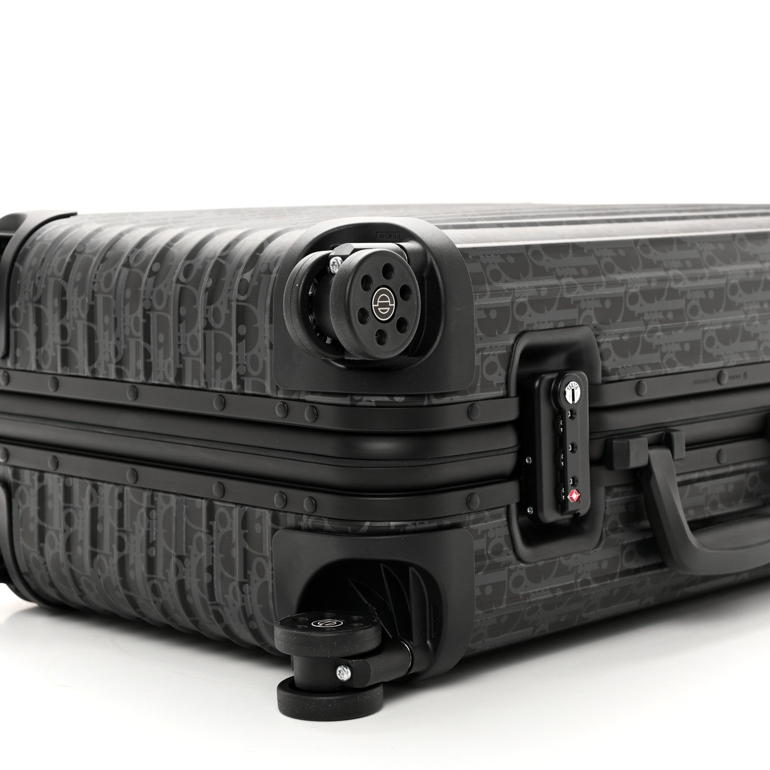Christian Dior X RIMOWA Aluminum Gradient Cabin Luggage Black Multi 10 of 13