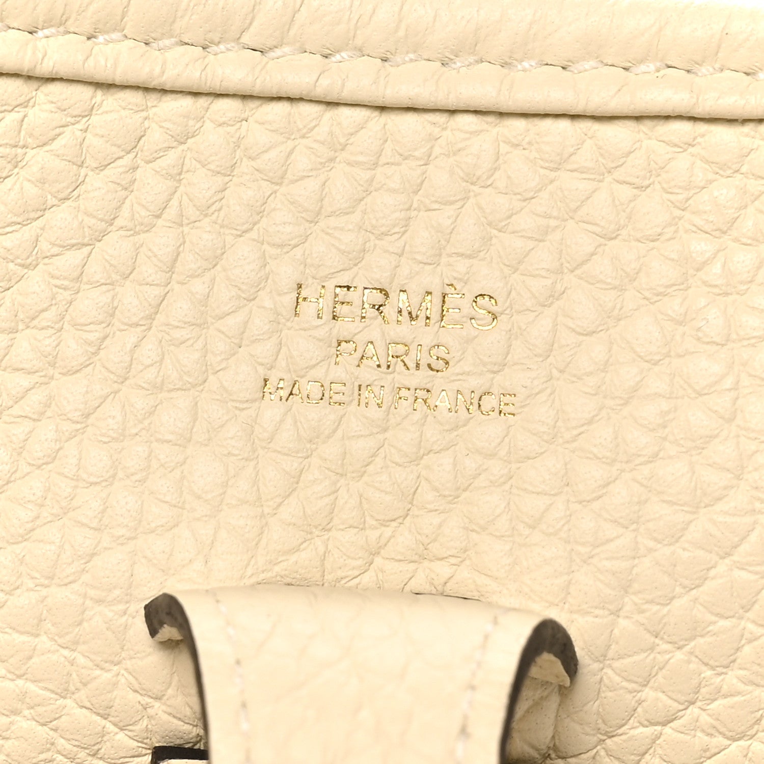 Hermes Taurillon Clemence Evelyne 23 Poche III Cream 6 of 10