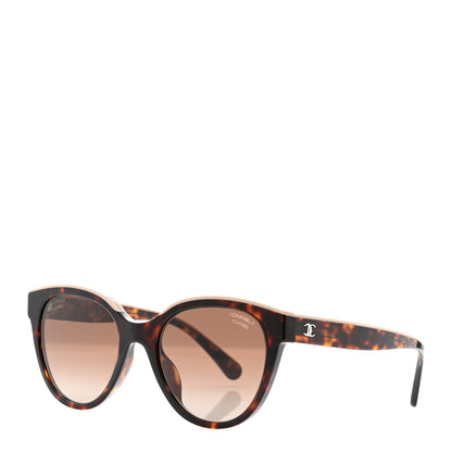 Chanel Acetate Polarized CC Butterfly Sunglasses 5414-A Tortoise 1 of 8