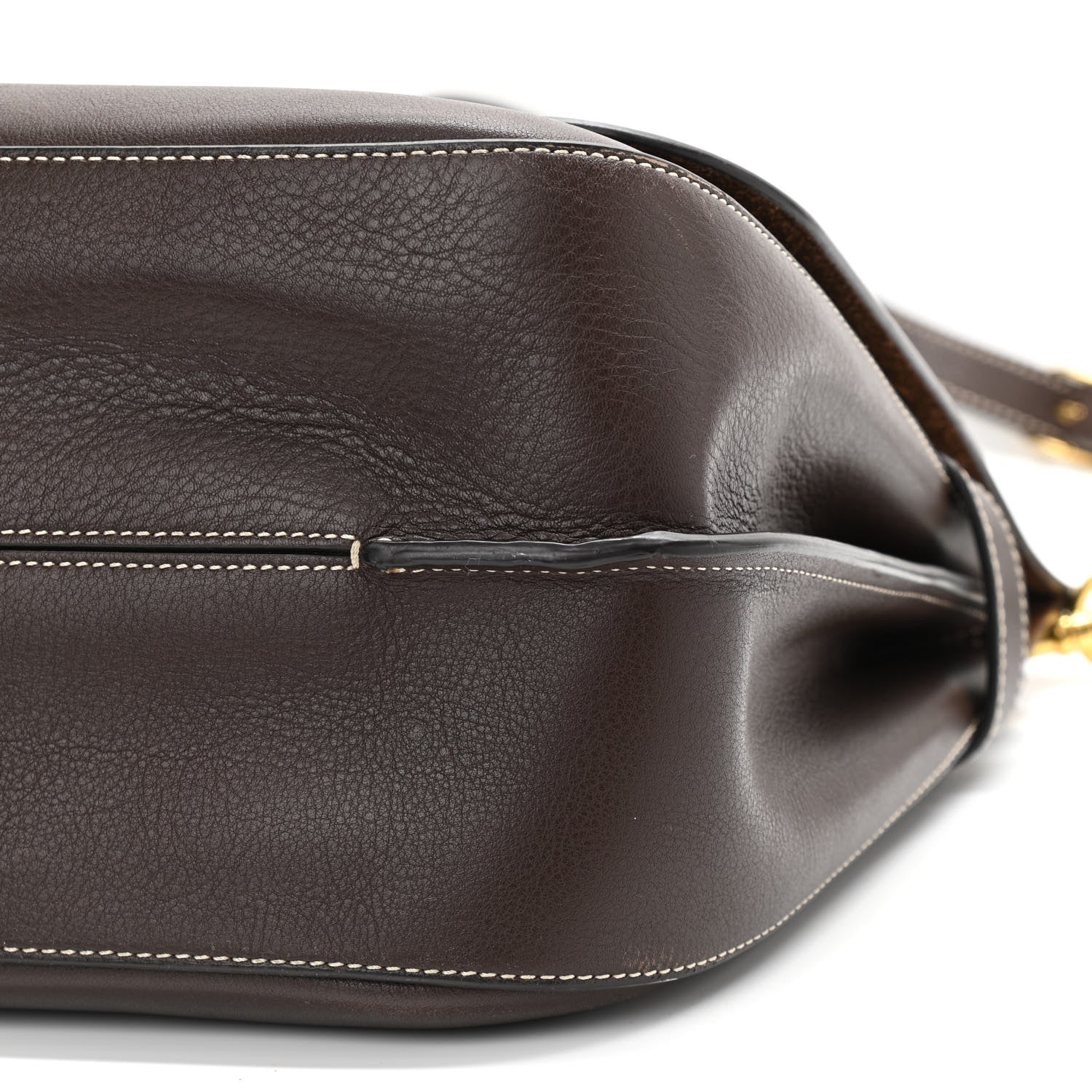 Mulberry Natural Grain Leather Amberley Satchel Chocolate 9 of 13