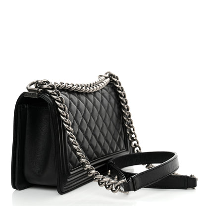 Chanel Caviar Quilted Medium Boy Flap Black 3 of 10