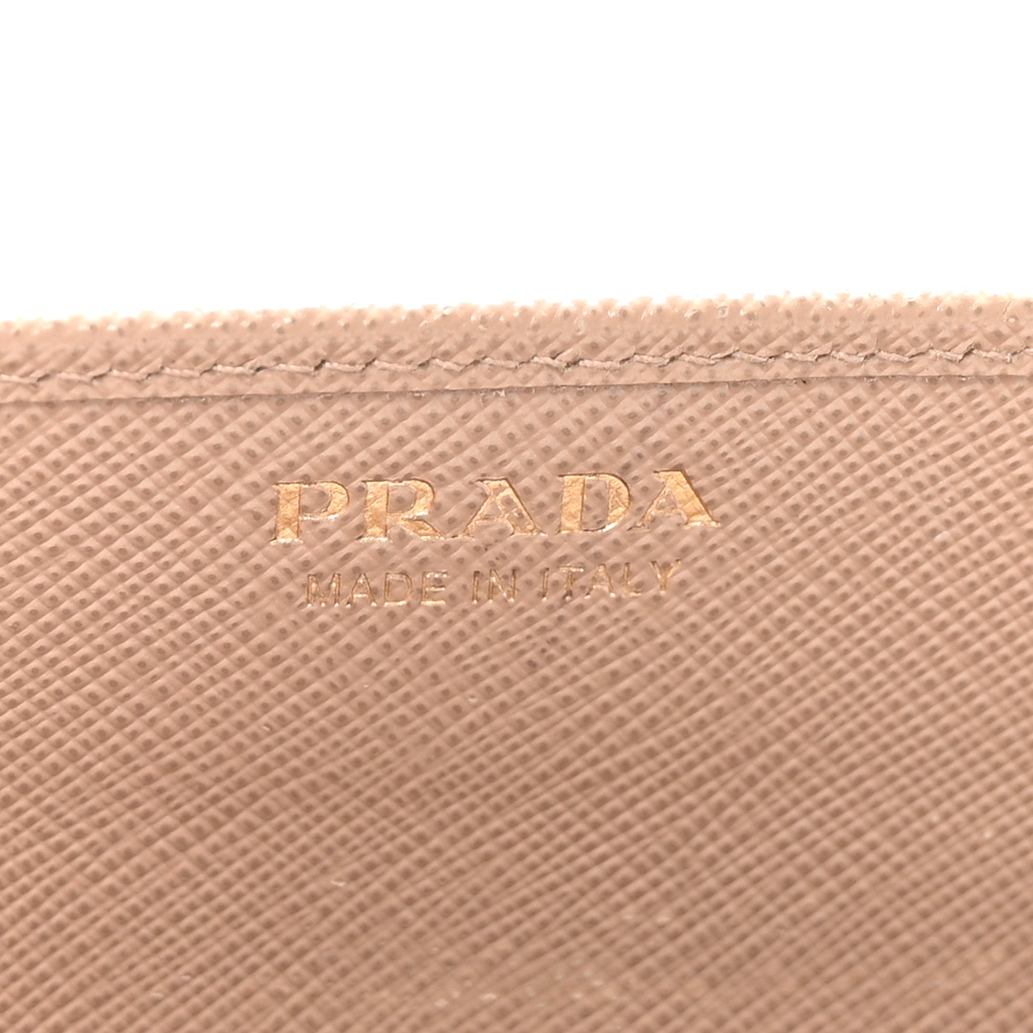 Prada Saffiano Triangle Kiss Lock Flap Wallet Cammeo 6 of 6